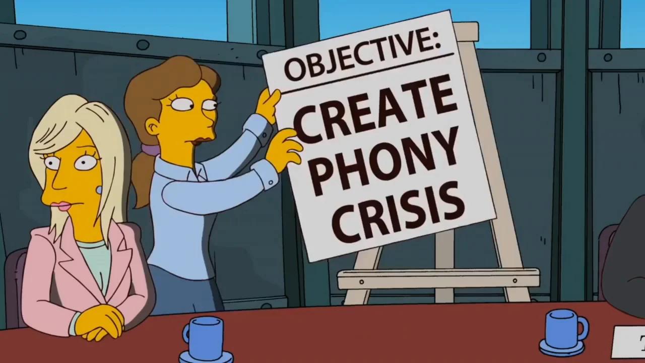 PROBLEM REACTION SOLUTION. OLDEST TRICK IN THE BOOK...