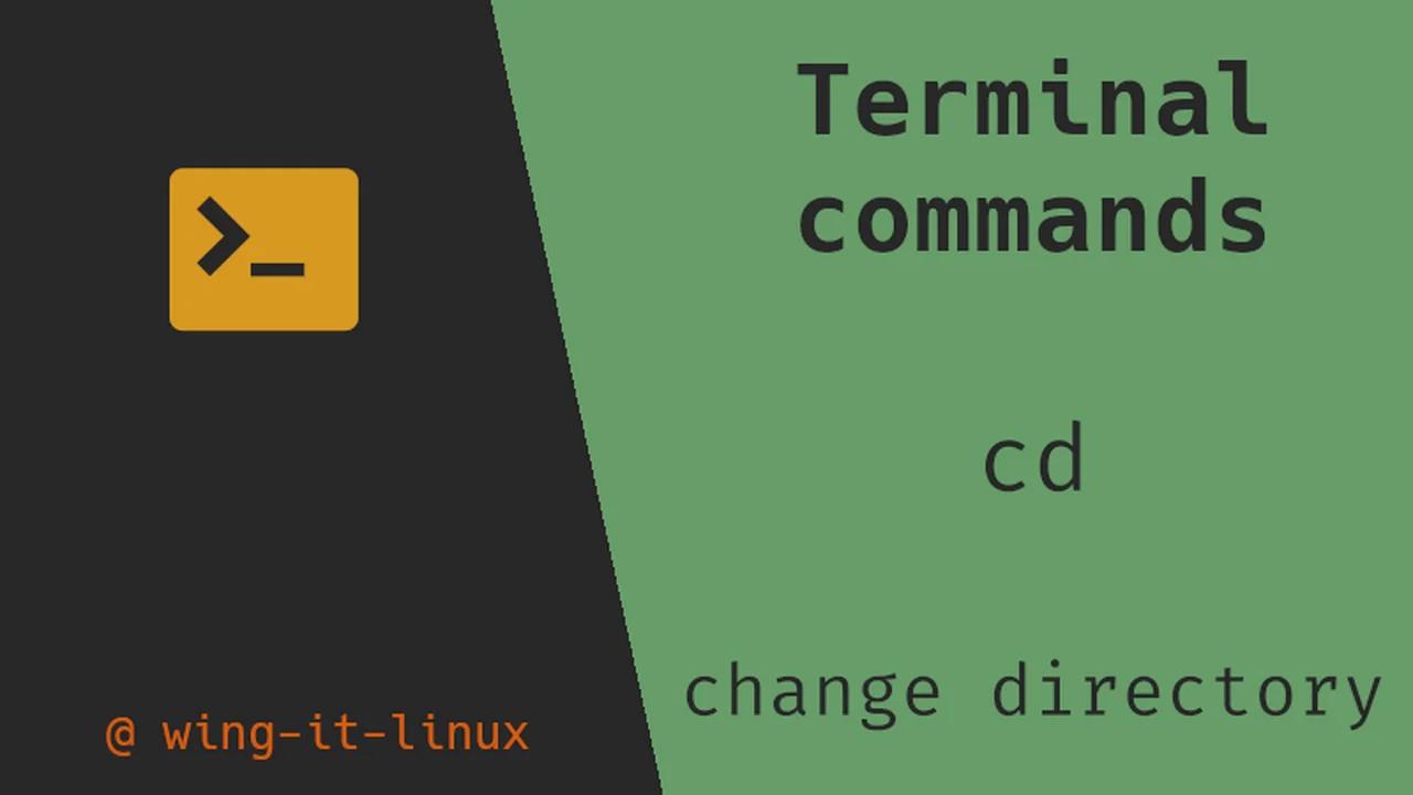 Terminal commands - cd