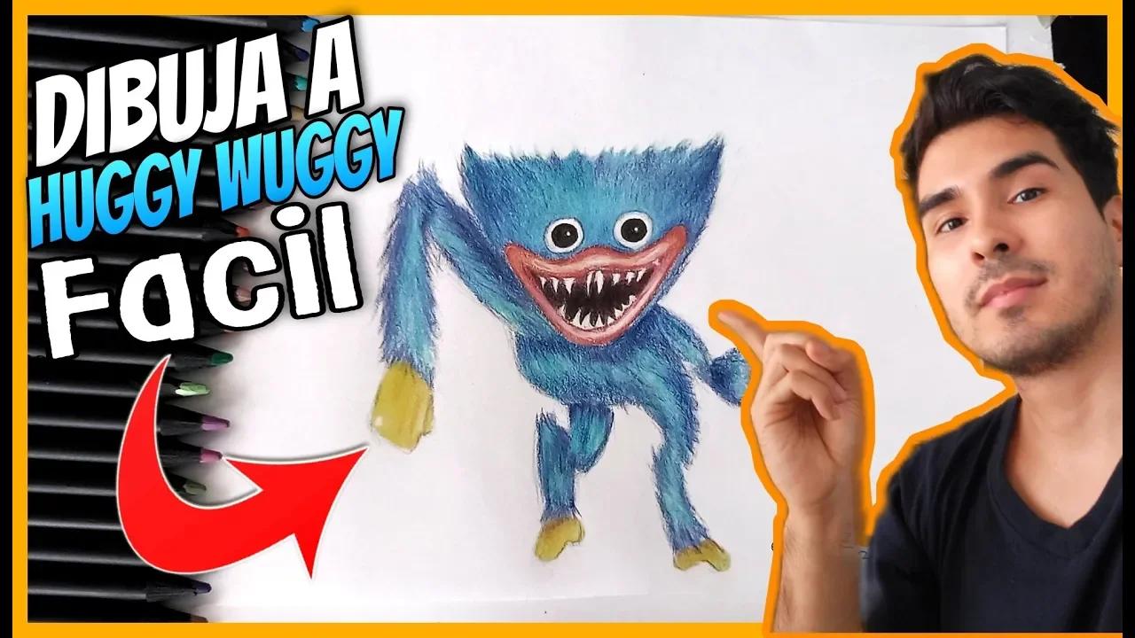 Como DIBUJAR A Huggy Wuggy REALISTA de POPPY PLAYTIME | FNF| Fácil ...