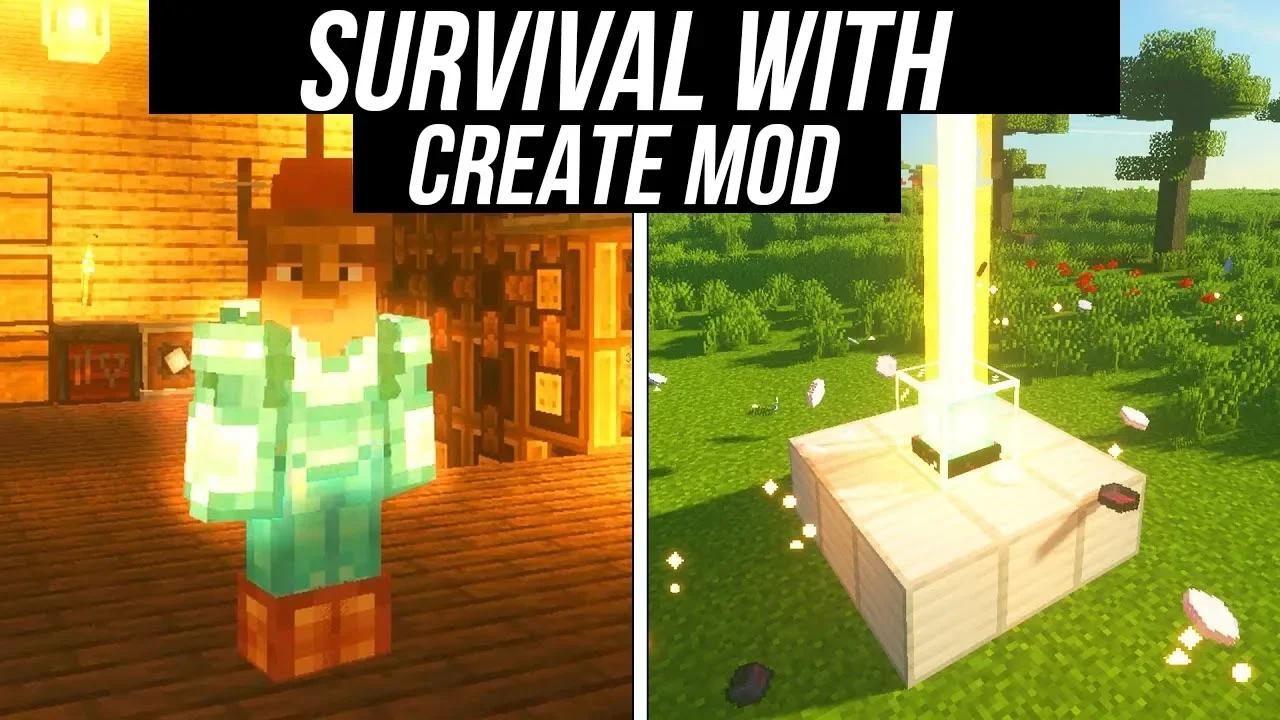Survival with create mod in minecraft #6 CHROMATIC COMPOUND!.