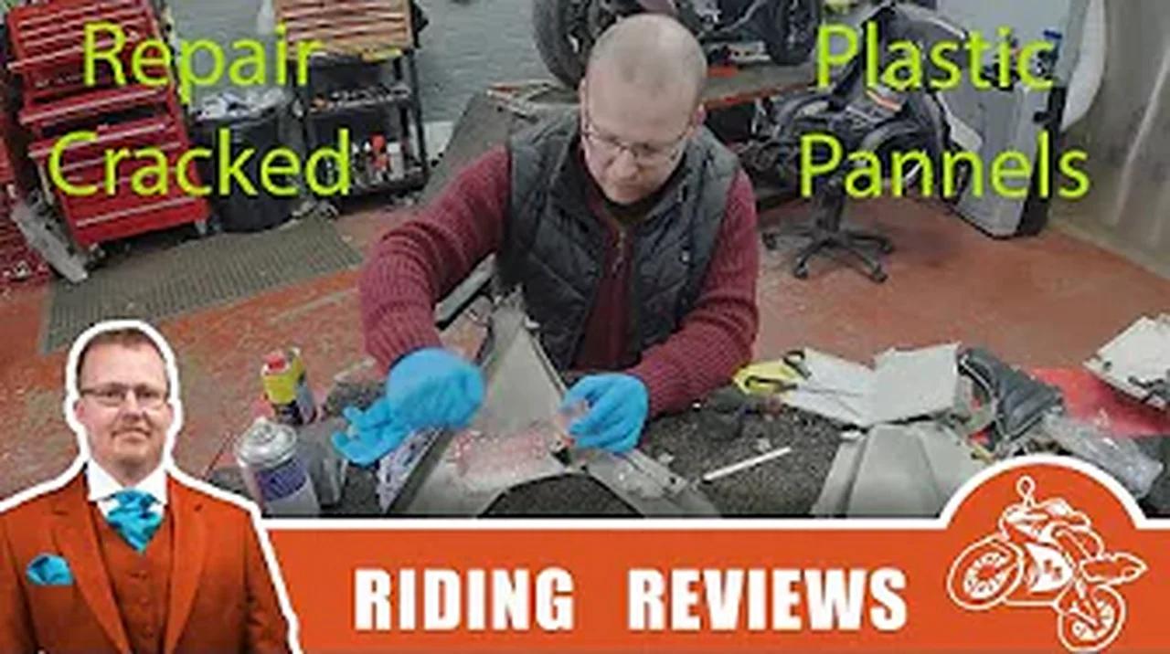 Repair cracked motorcycle plastics