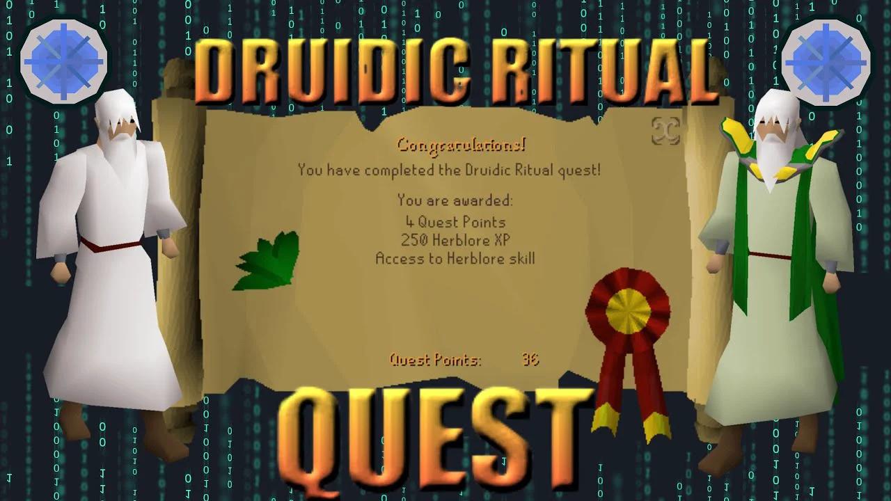 OSRS GUIA COMO HACER QUEST DRUIDIC RITUAL OLD SHOOL RUNESCAPE
