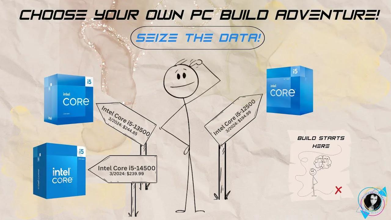 ⚡🔧 Computer building LIVE! - Choose Your Own Intel PC Build Adventure 🔧⚡