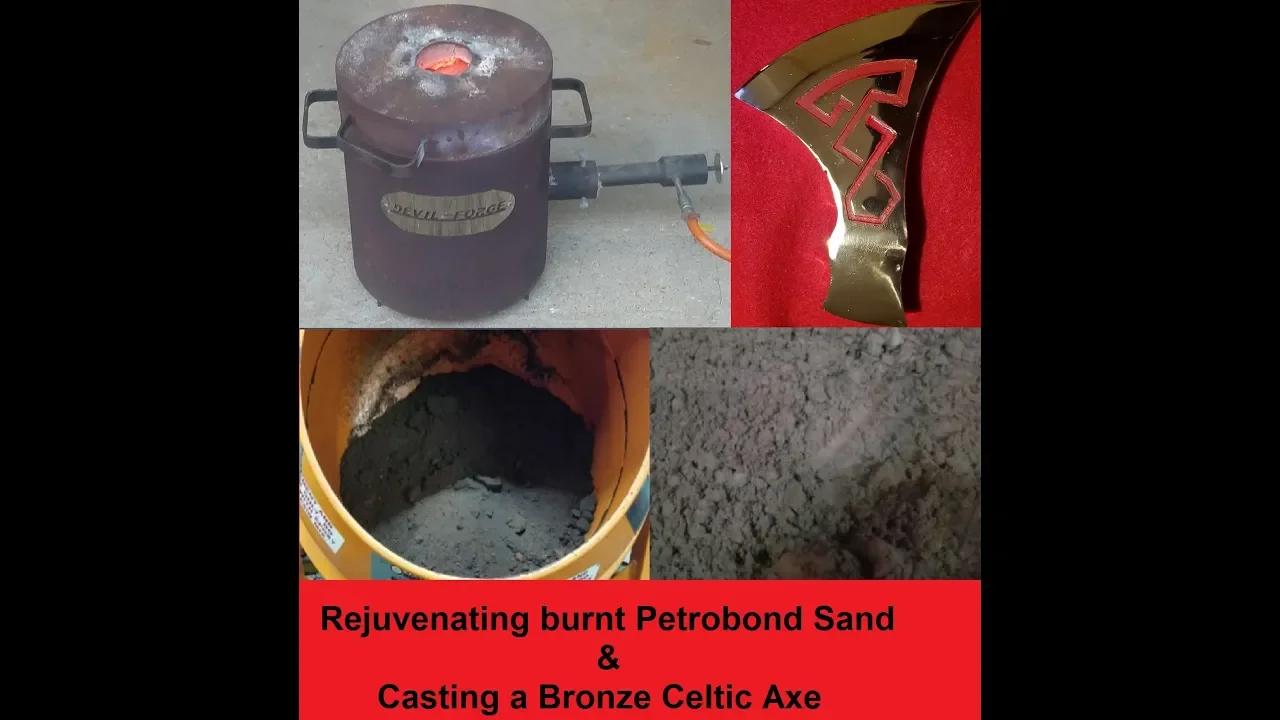 #Devilforge Rejuvenating burnt Petrobond Sand at home and Casting a ...