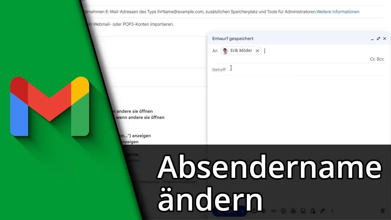 e mail adresse gmail ändern