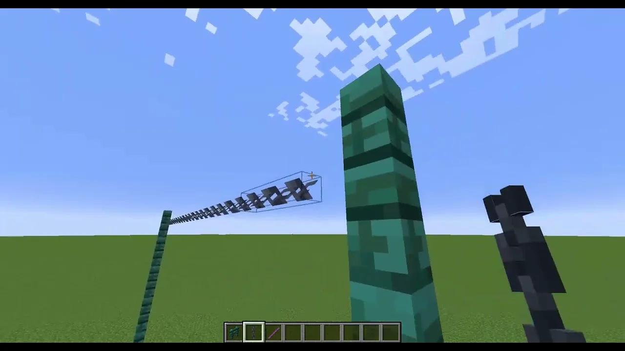 How to Build a Telephone Pole in Minecraft!