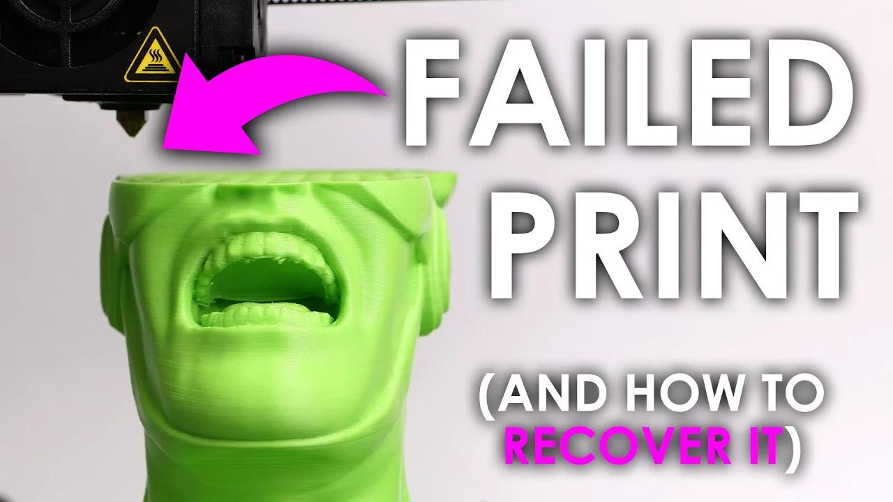 Resuming A Failed 3d Print Essential Skill