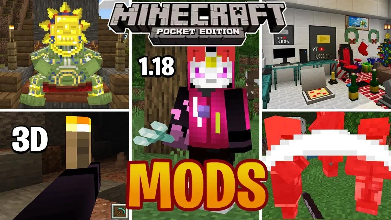🙀Los 10 Mejores Mods-Addons Survival para Minecraft PE 1.18 - MODS para ...