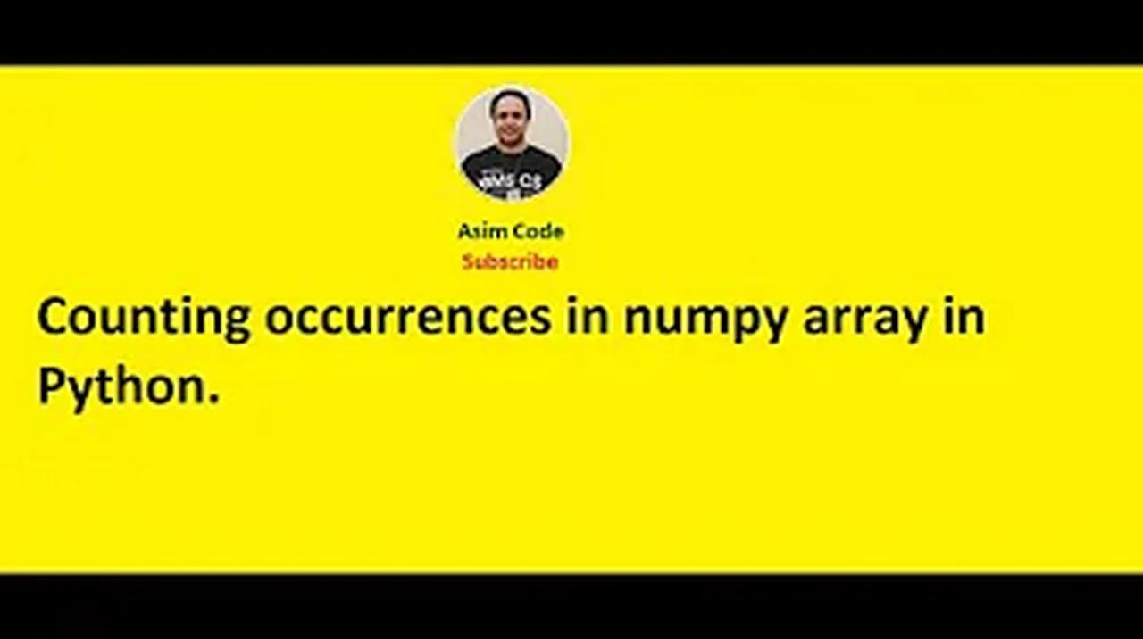 counting-occurrences-in-numpy-array-in-python