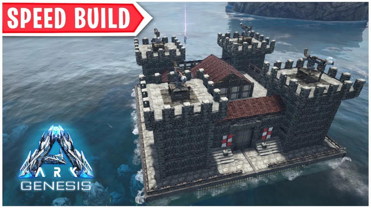 ARK: Genesis - Ocean Platform Castle - Speed Build