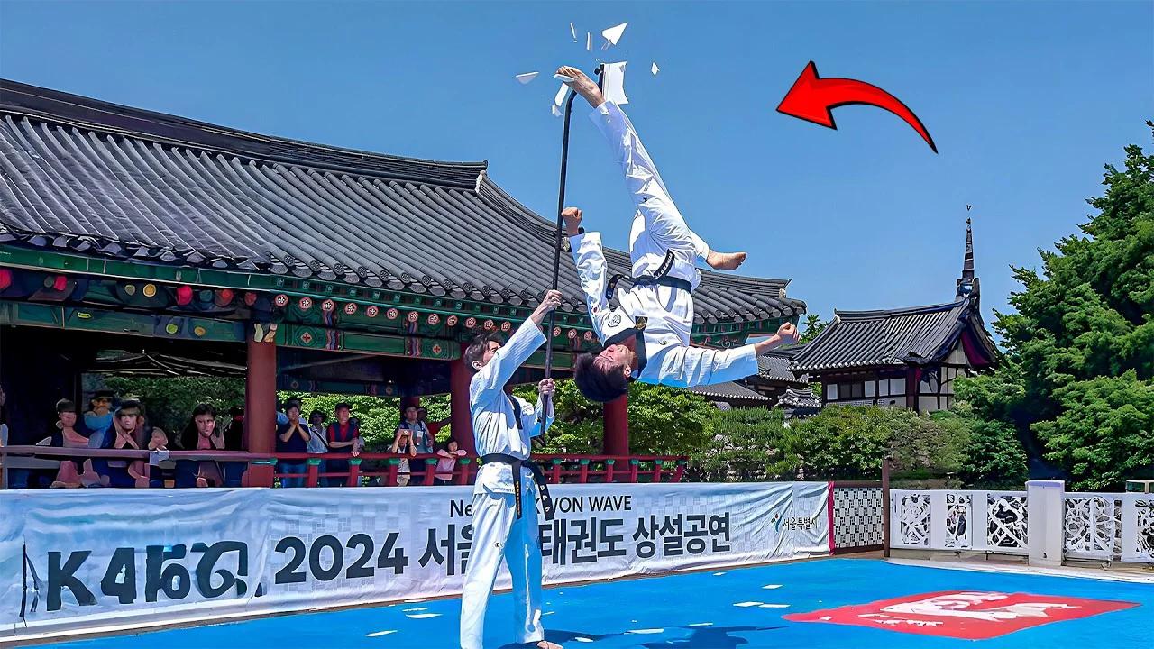 Perfect High Kick Control 🥋 Taekwondo Demonstration Performance