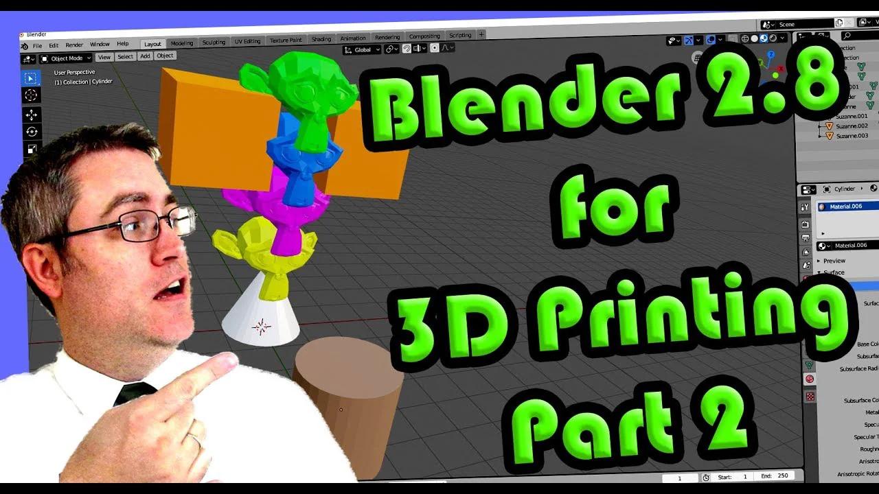 The Absolute Beginners Guide to Modeling for 3D Printing in Blender 28 ...