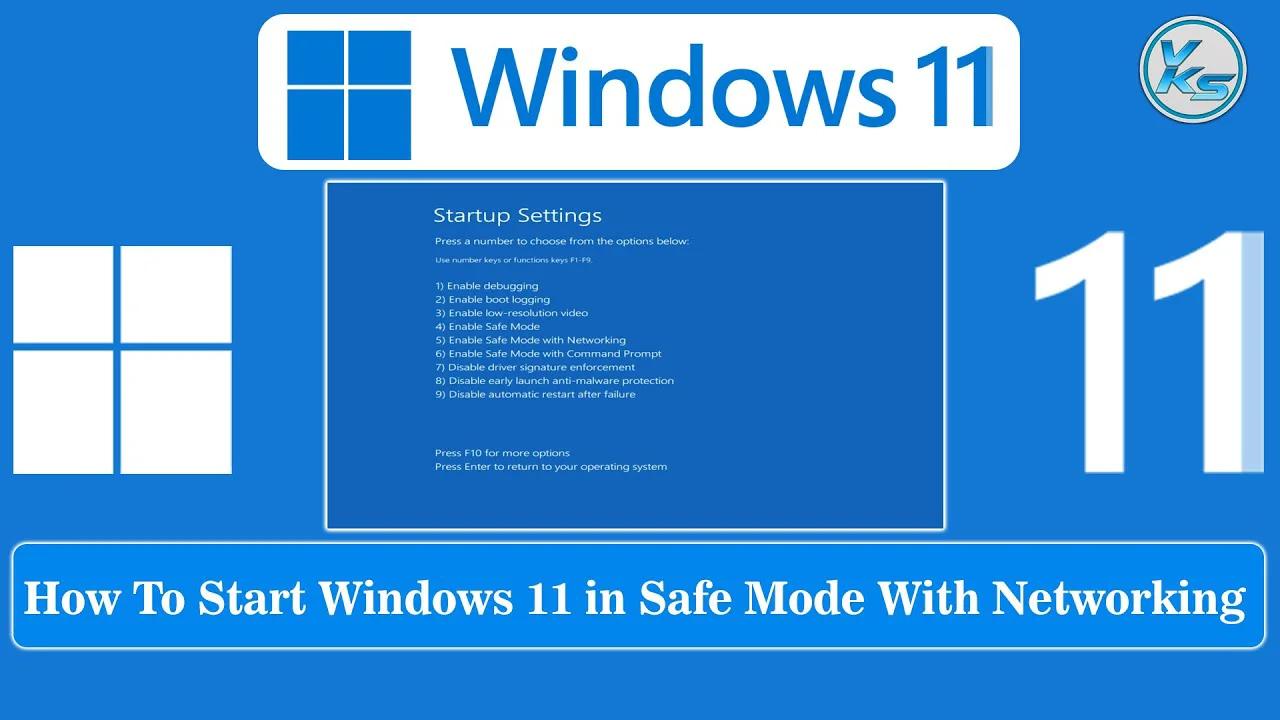 start dell in safe mode with networking windows 11