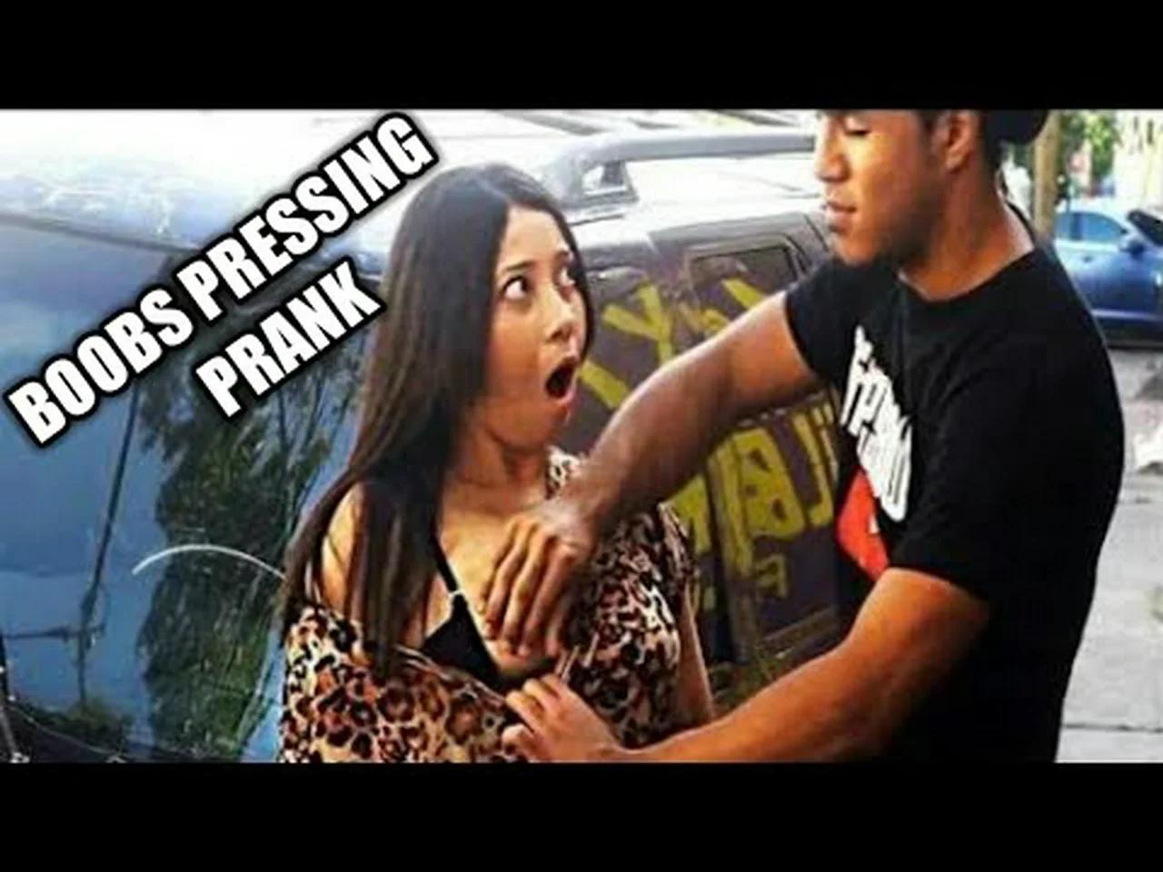 BOOBS PRESSING PRANK || I hope you are enjoy this 😊 || funny video for fun  challenge