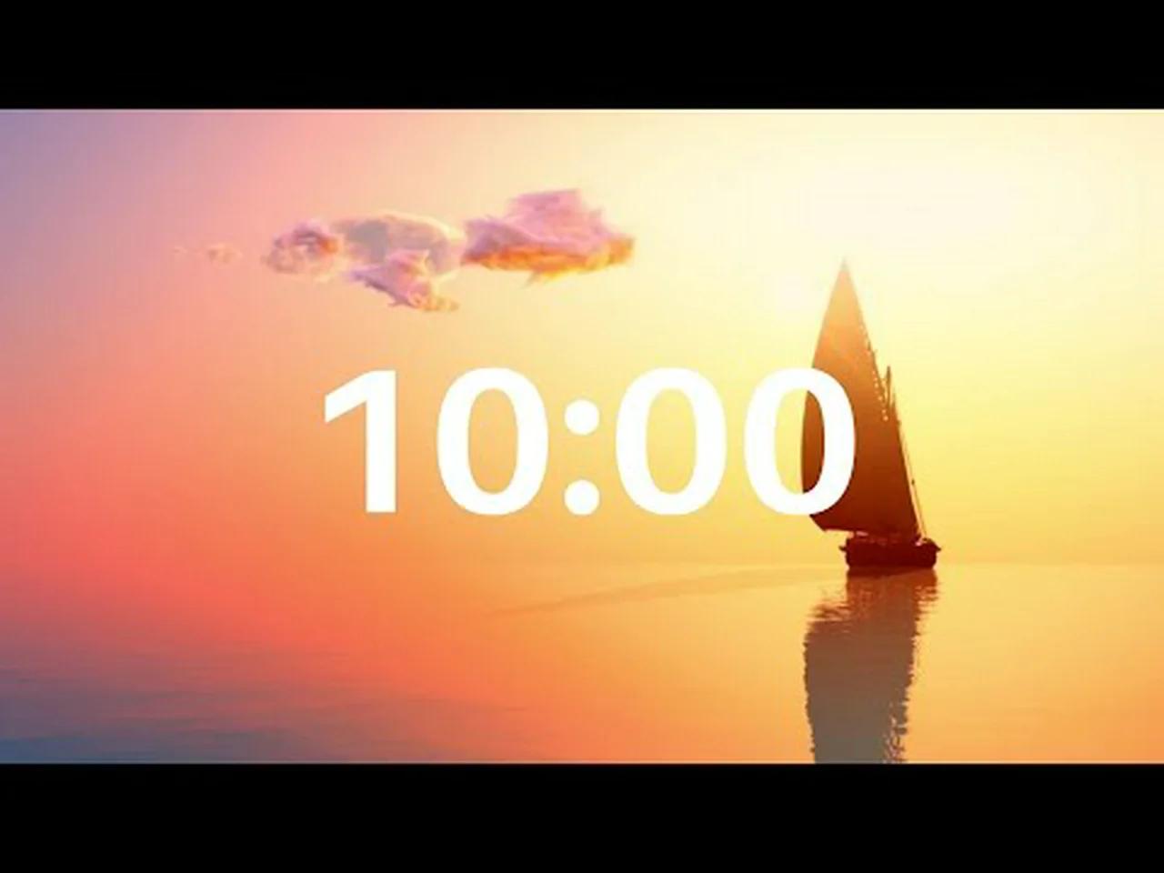 10 MINUTE TIMER l Countdown Timer for Mindfulness, Meditation with ...