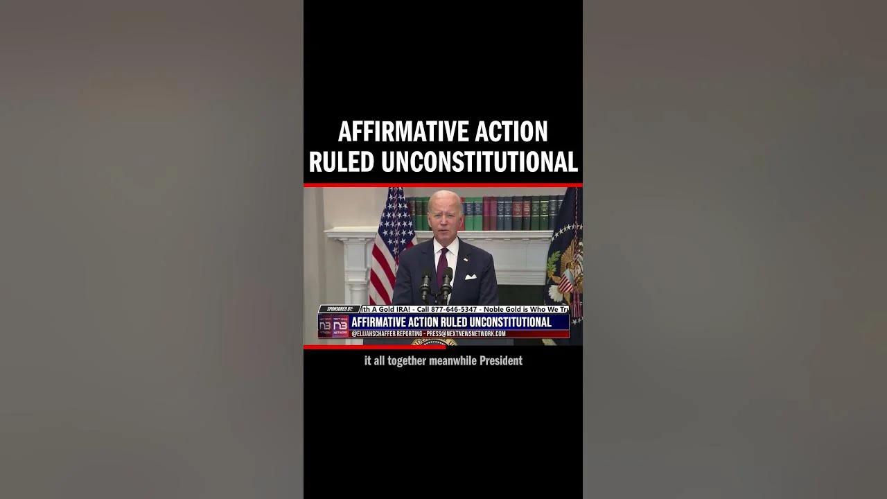 was affirmative action found unconstitutional