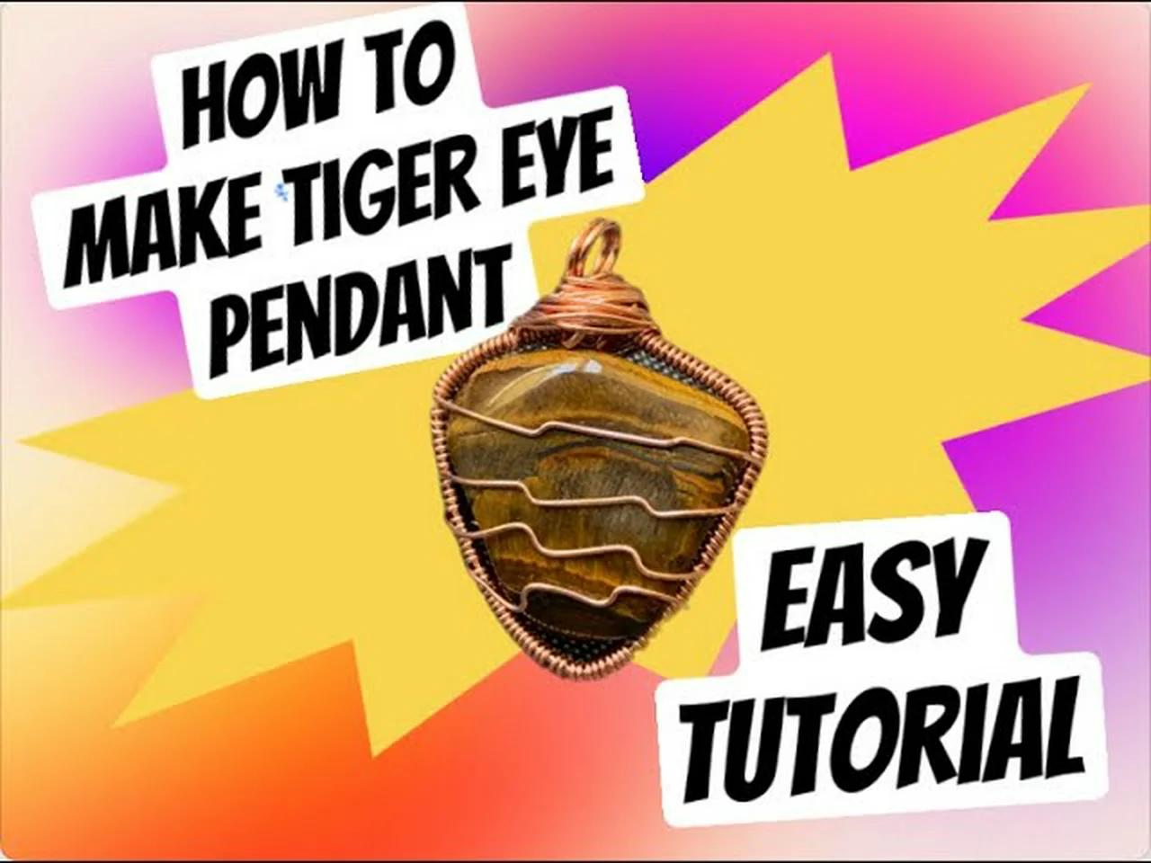 how-to-wire-wrap-odd-shaped-crystals-diy-copper-wire-tiger-eye