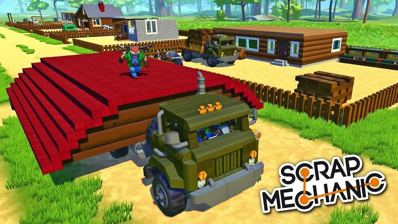 СТАВИМ НОВУЮ КРЫШУ на ДОМ ВОЛЬФЫЧА !!! МУЛЬТИК в СКРАП МЕХАНИК !!! СКАЧАТЬ  Scrap Mechanic !!!