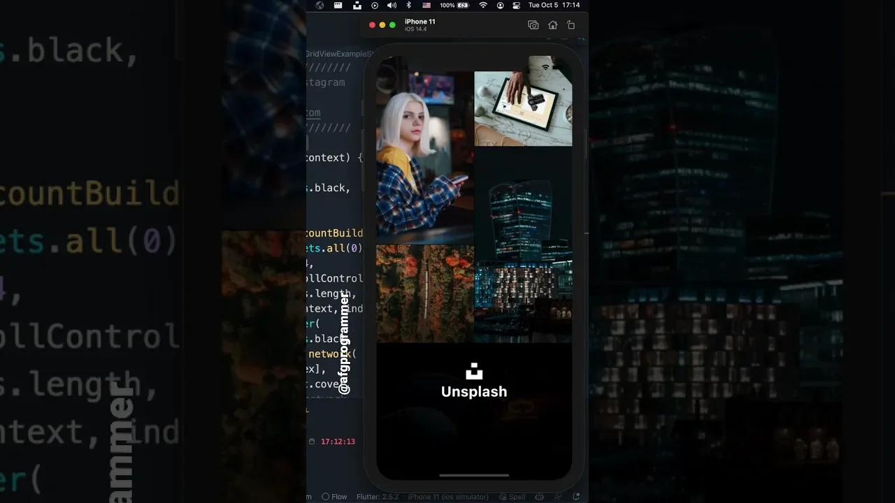 Flutter Staggered Grid View with Auto-Scroll #shorts