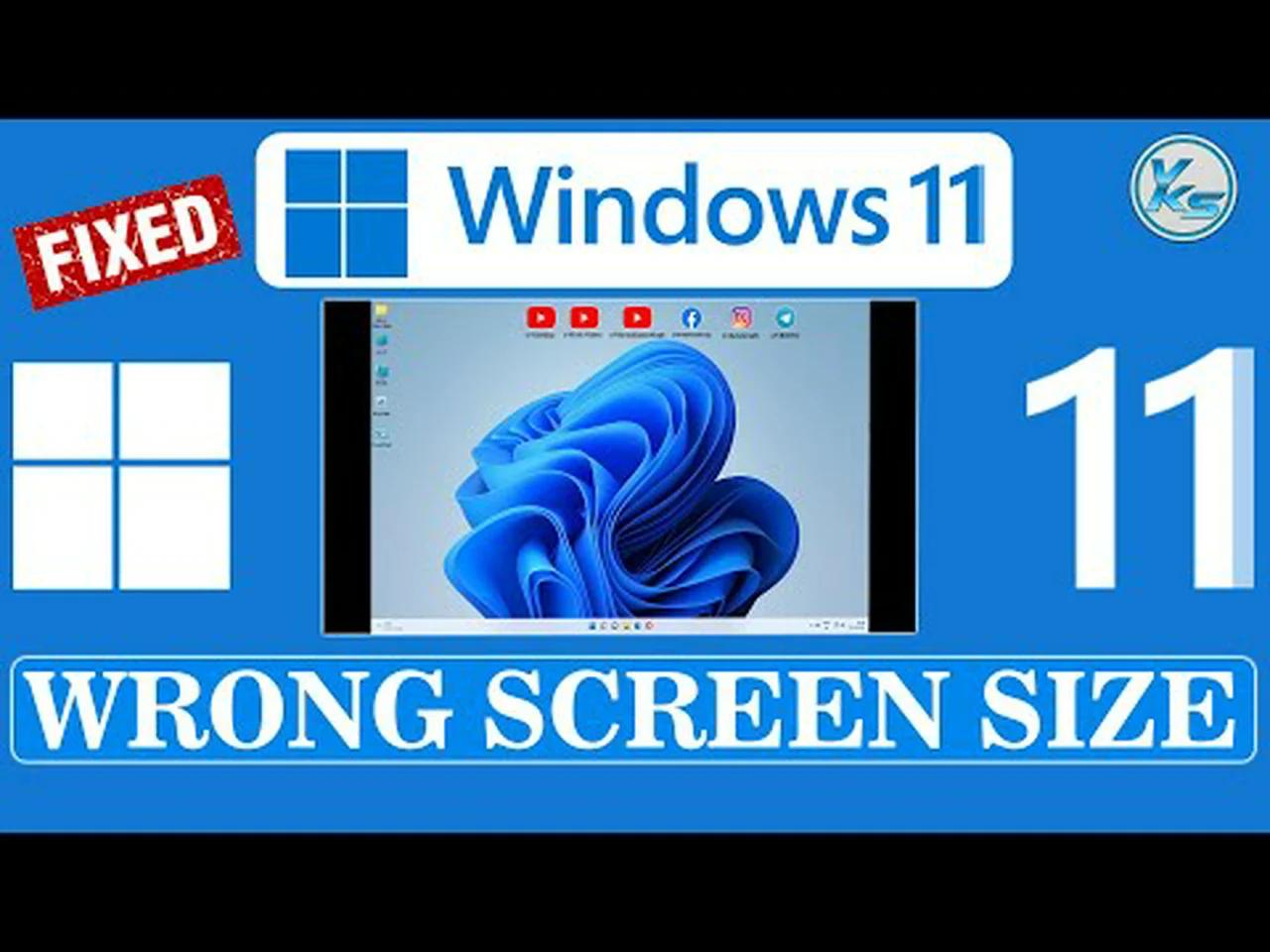 How To Fix Wrong Screen Size - Windows