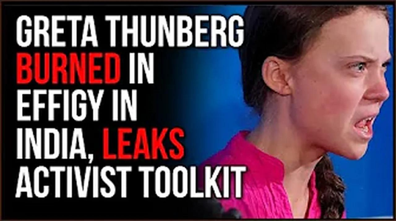 Greta Thunberg BURNED In Effigy In India, Accused Of International