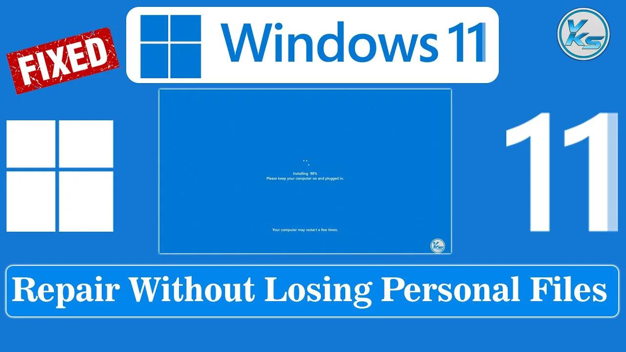 how to repair windows 11 pro without losing data