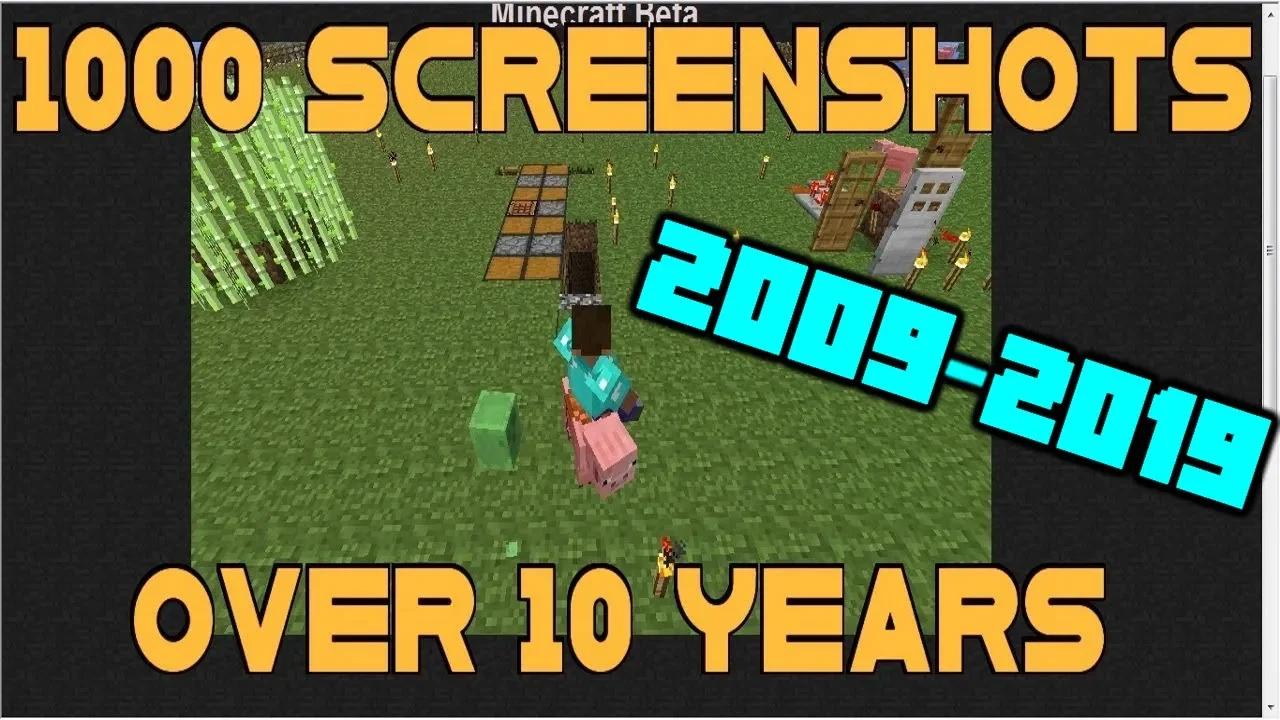 My 10 year Minecraft story, in 1000 screenshots [20092019]