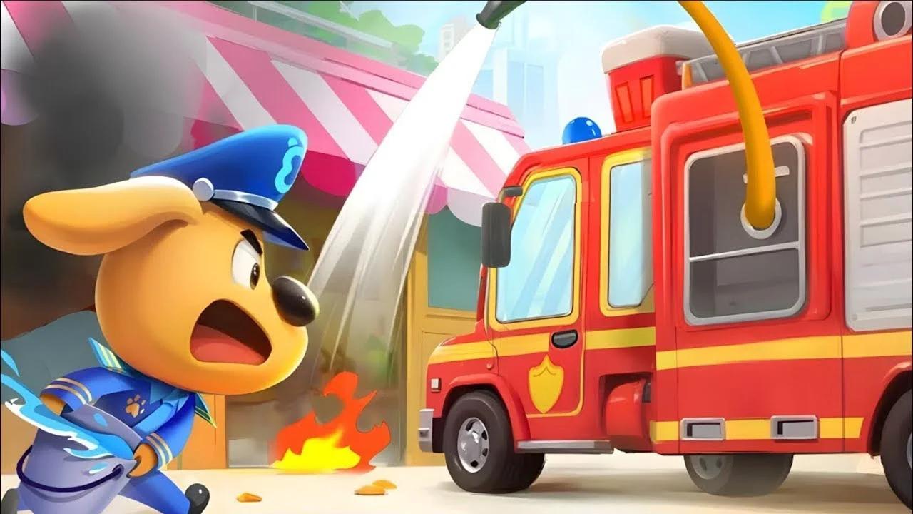 🔥Fire In The Cake Shop | Safety Cartoon | Fire Truck | Kids Cartoons ...
