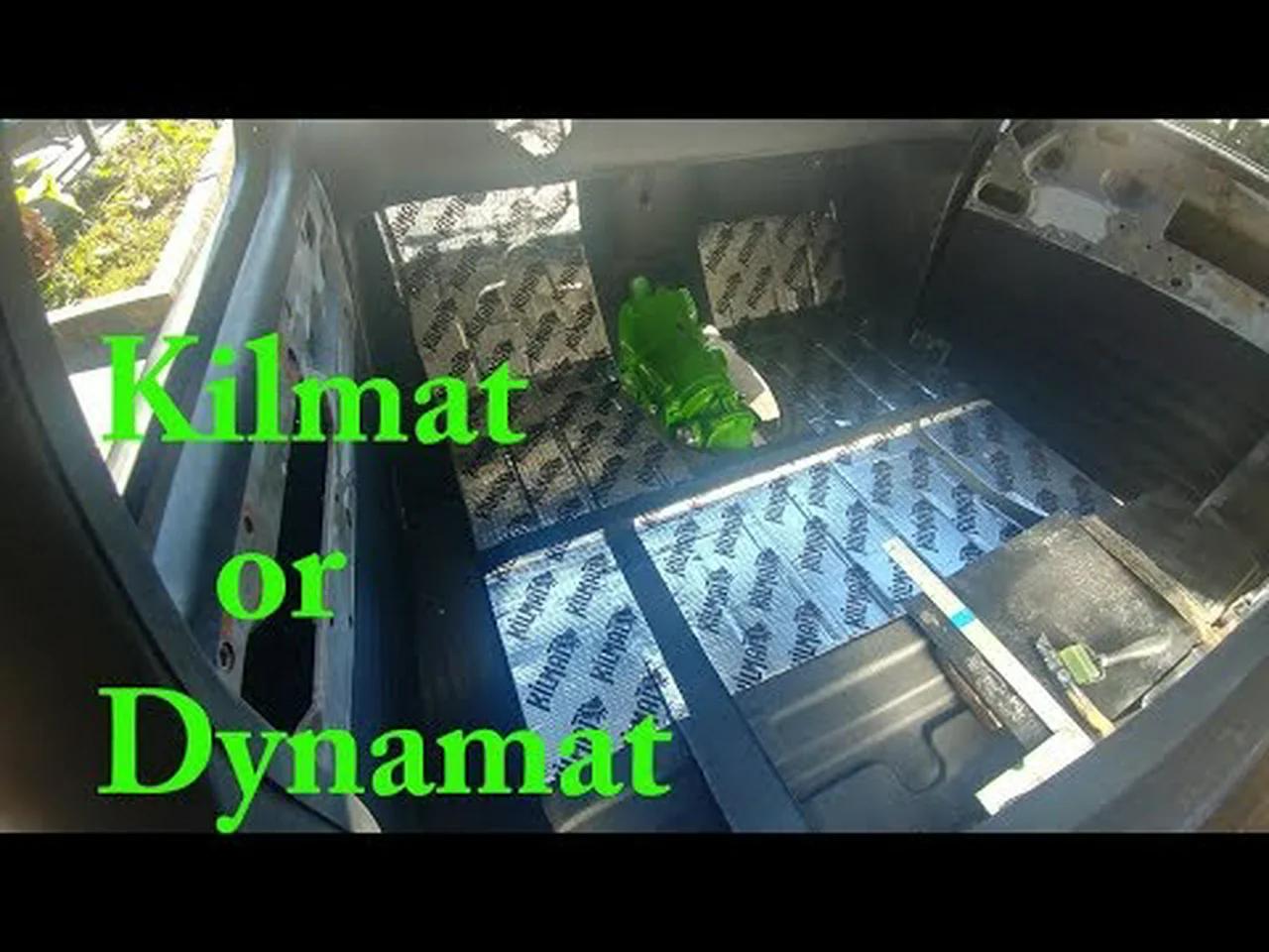kilmat sound dampening BEFORE AND AFTER
