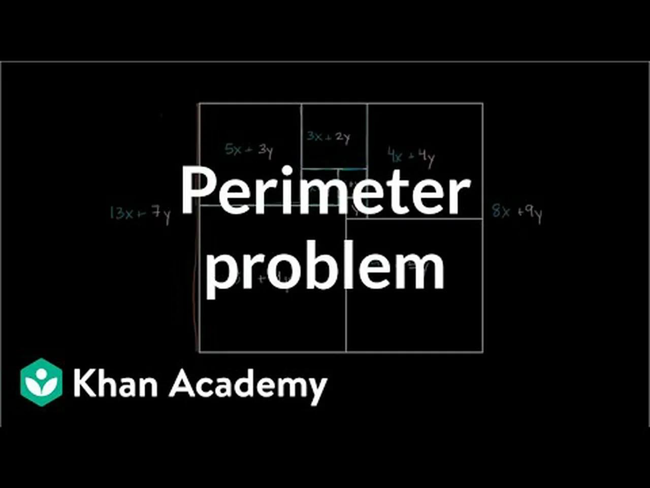 Challenging perimeter problem | Perimeter, area, and volume | Geometry ...