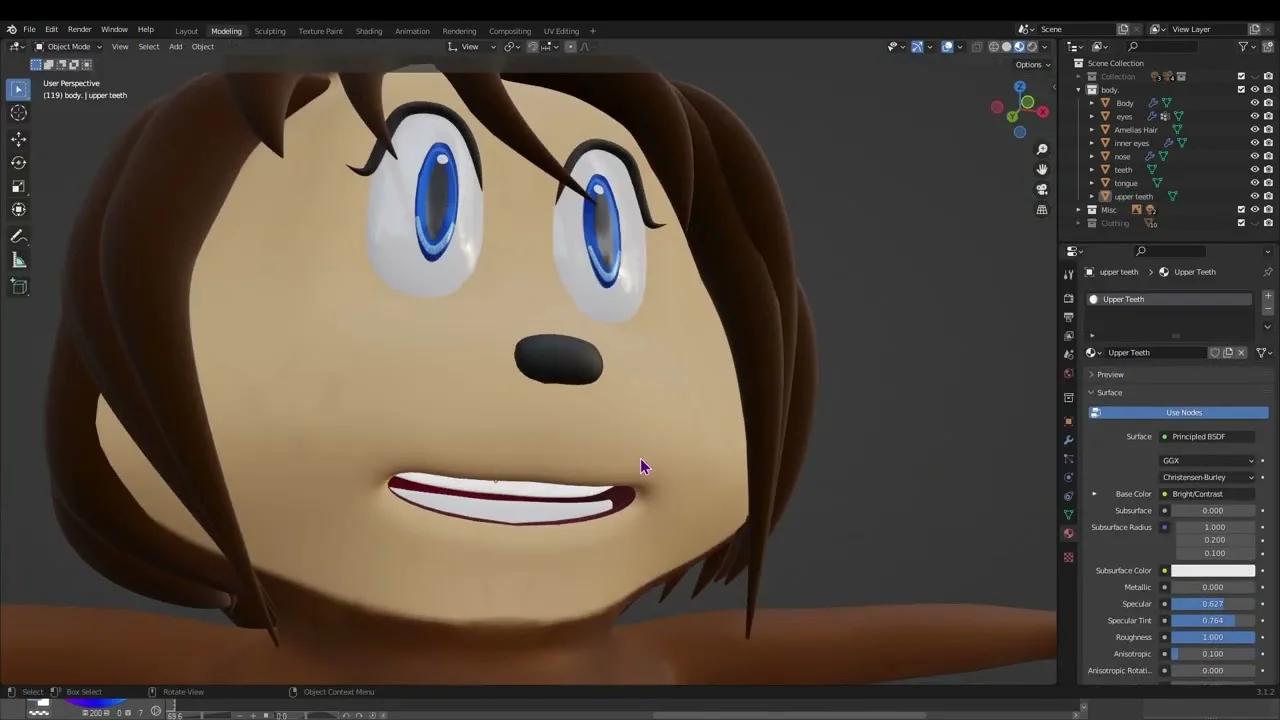 SAWTOB: Speed Modeling: Amelia Field Mouse ll Texture Pt: 04