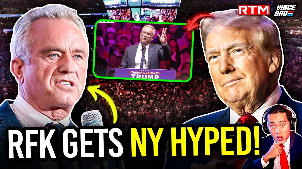 Crowd Goes ELECTRIC as RFK Jr Makes SURPRISE Speech at NYC Trump Rally