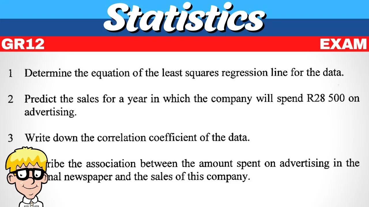 Statistics Grade 12 Exam Questions