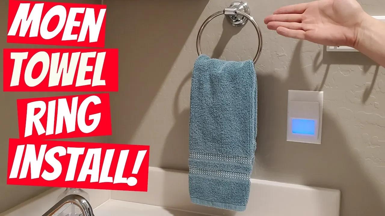 MOEN TOWEL RING INSTALLATION - JANSEN COLLECTION - BH0986CH