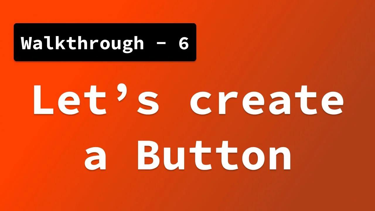 Sveltekit Walkthrough - 6 - Creating a Button component