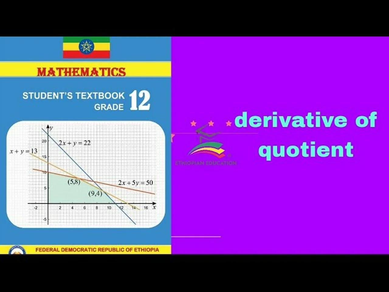 Derivative of quotient