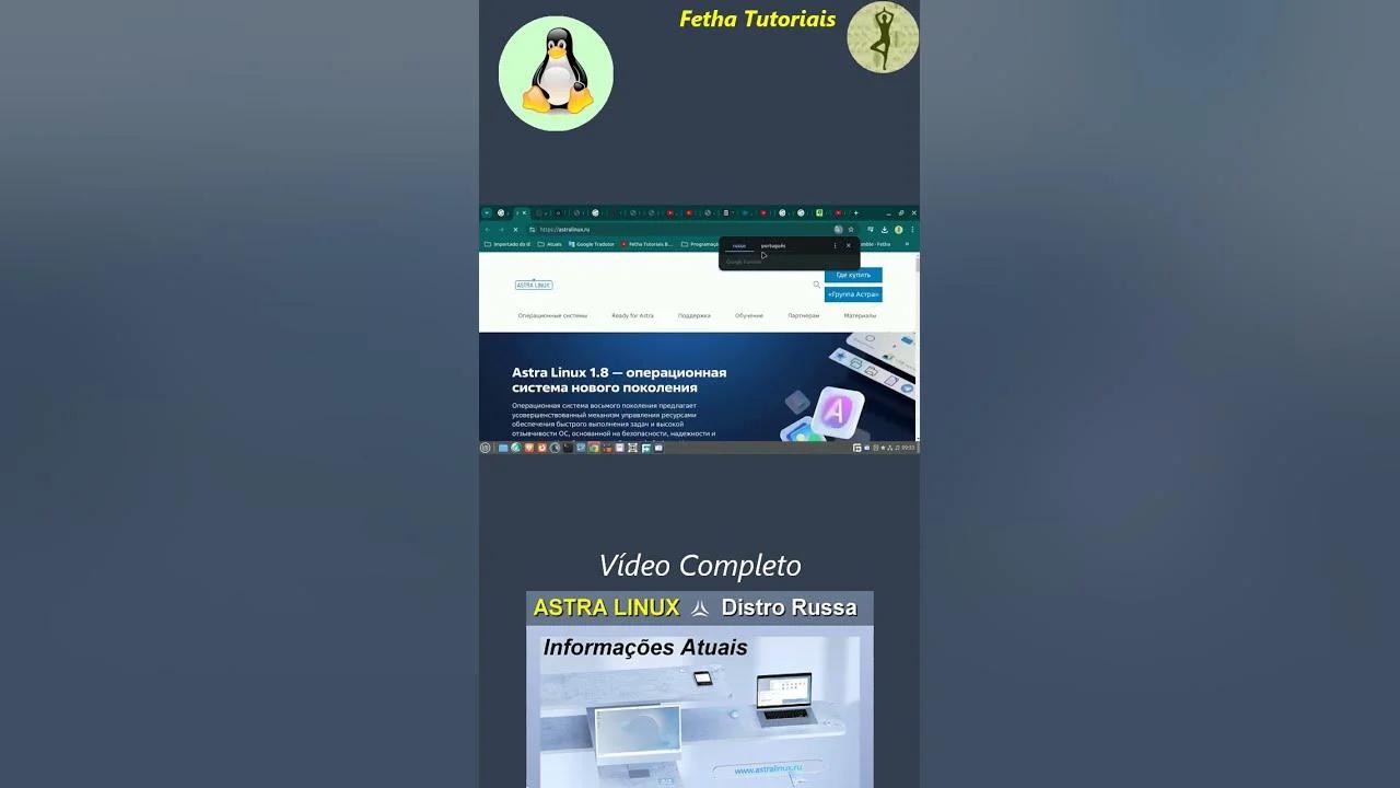 Astra Linux Distro Oficial da Rússia.
