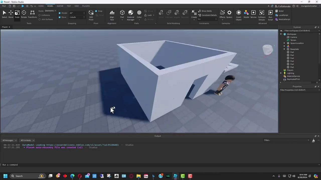Roblox - Basic Building Tutorial for Roblox Studio