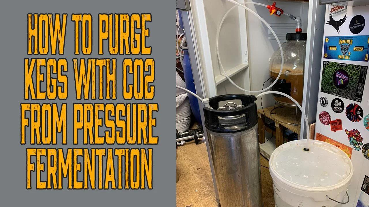 How to purge kegs with CO2 from pressure fermentation