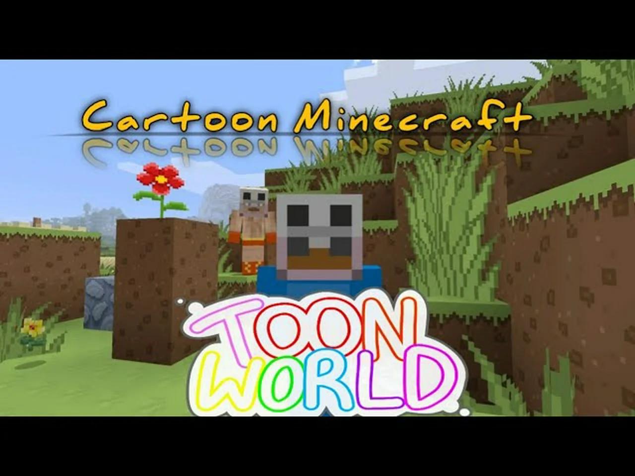 Minecraft Playstation- Cartoon Minecraft ||Toon World w/@BeavaEat