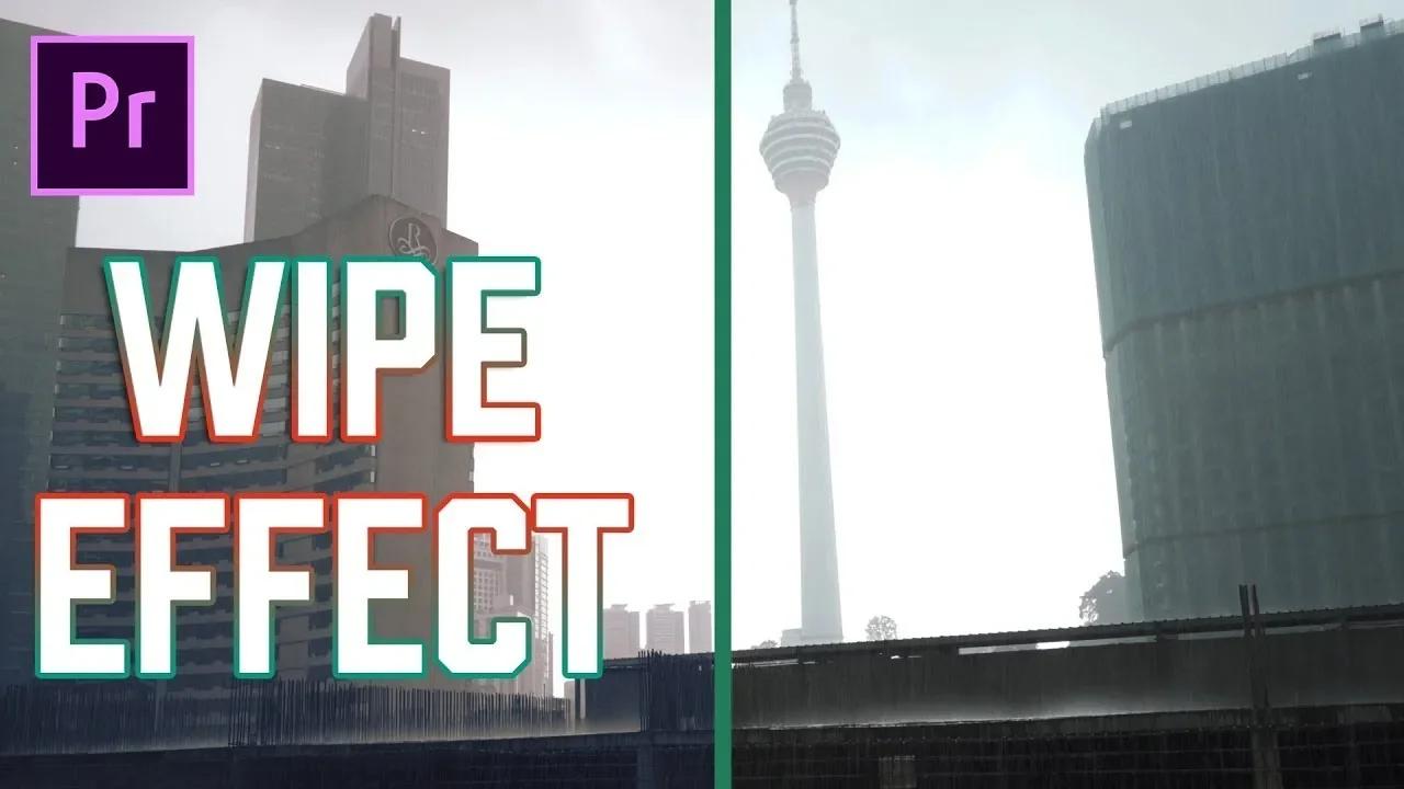 How to create a before and after wipe effect in premiere pro