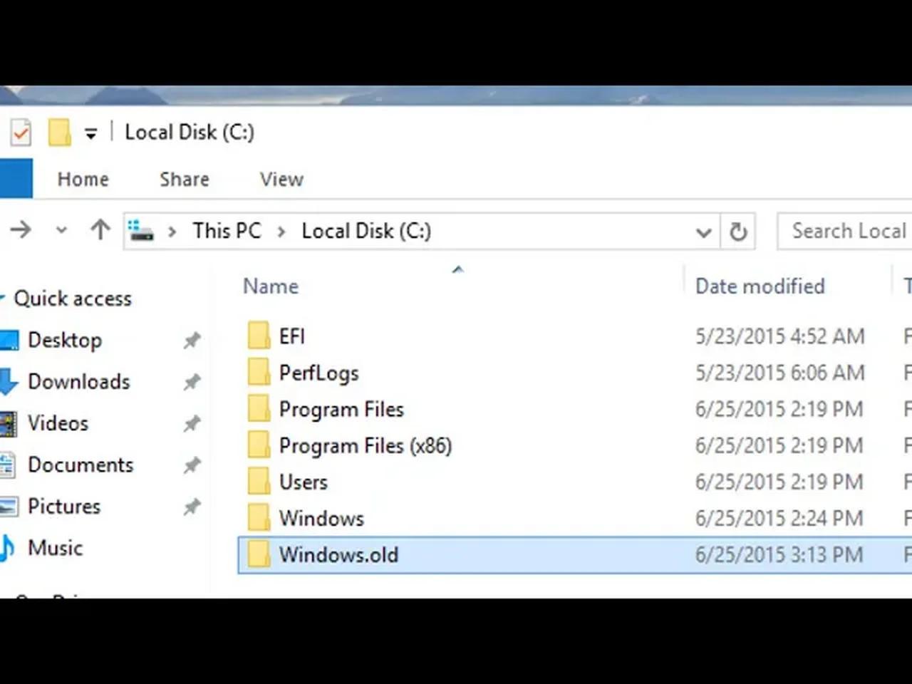 How to Safely Remove Windows Old On your Windows 10 Pc without Data Lose