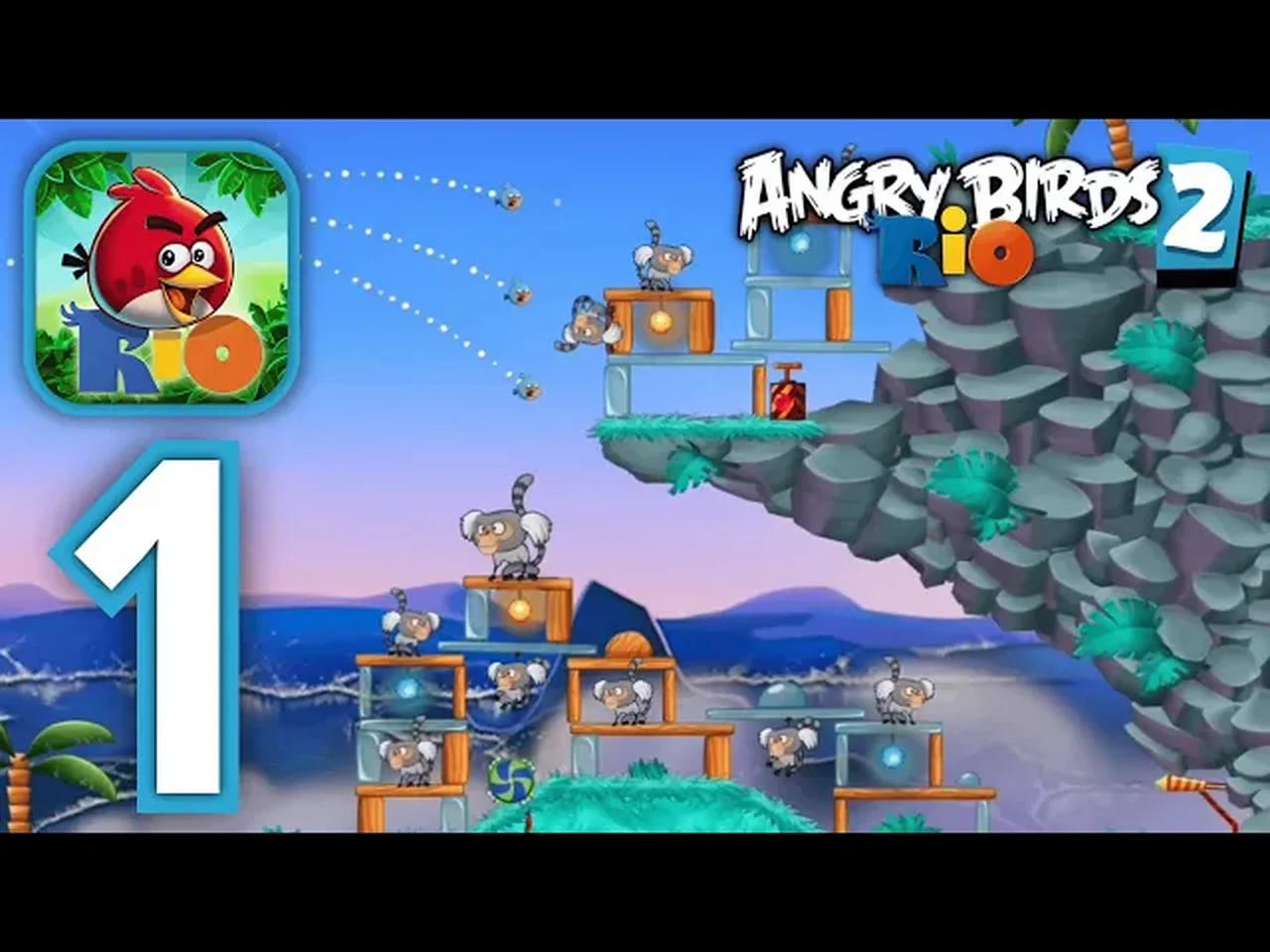 Angry Birds Rio 2 - Rocket Rumble 1—20 (Gameplay Walkthrough Part 1)