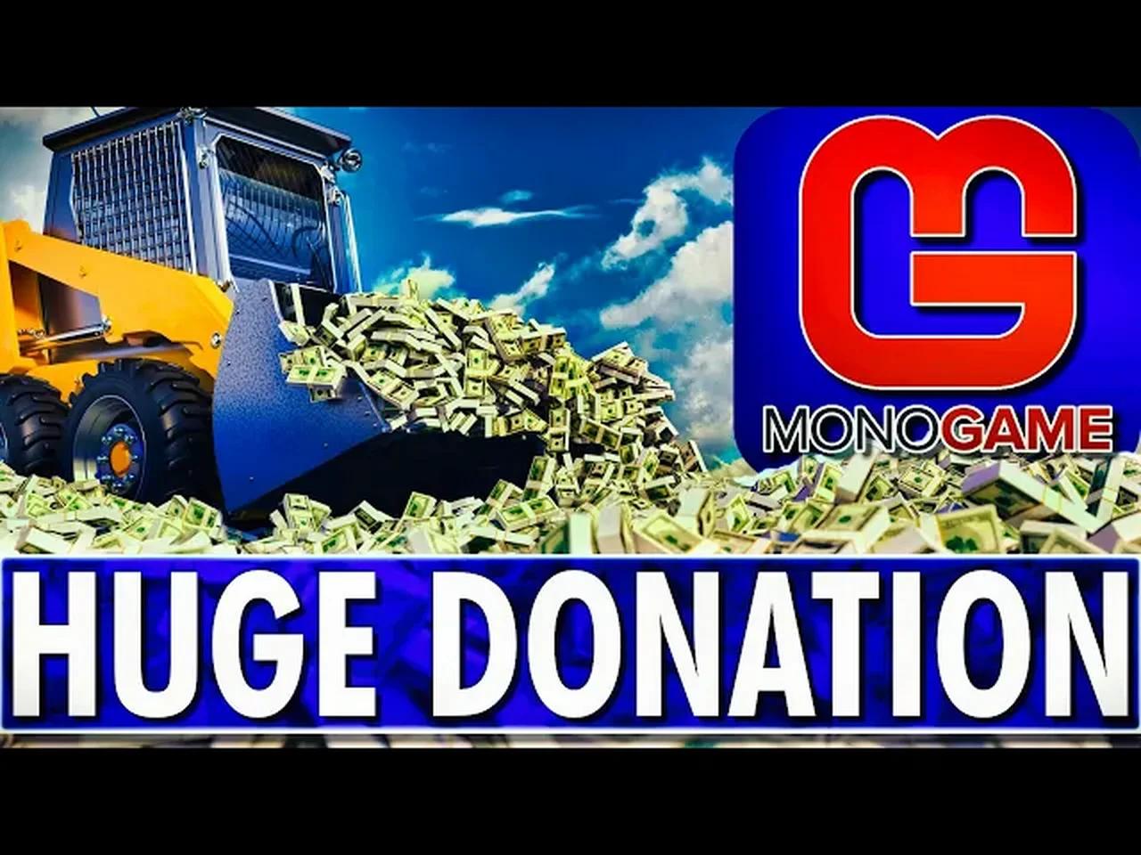 MonoGame Get a MASSIVE Donation!