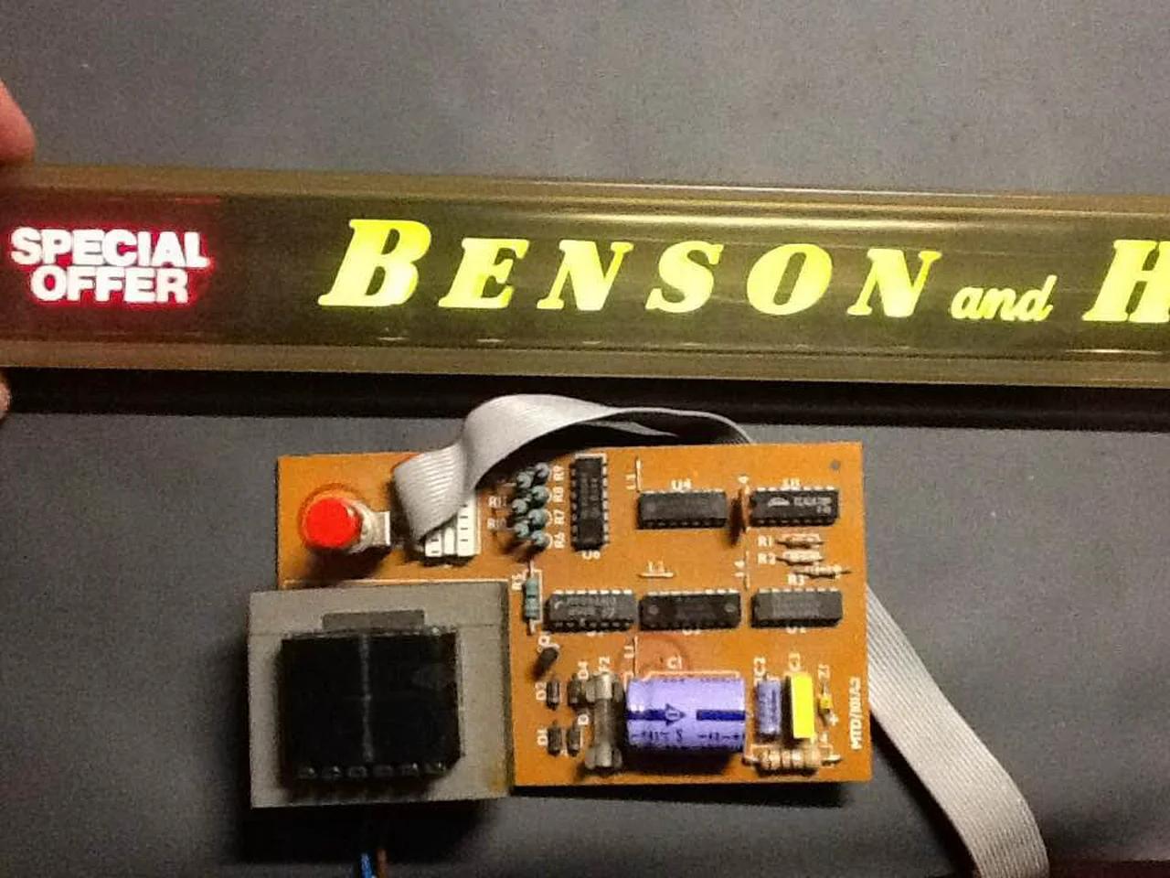 Vintage Benson & Hedges Advertising Wood Cigarette Box With Stamp | #3860201326 Australia