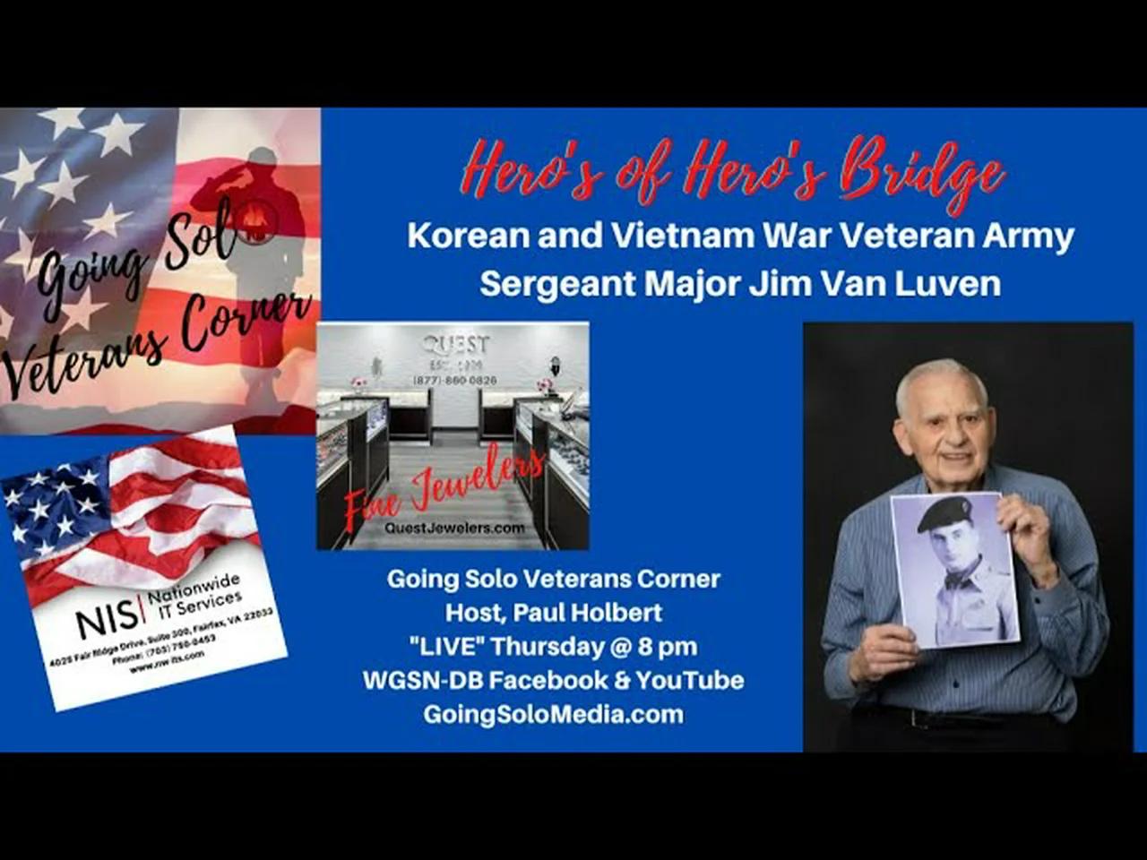 Korean and Vietnam War Veteran Army Sergeant Major Jim Van Luven