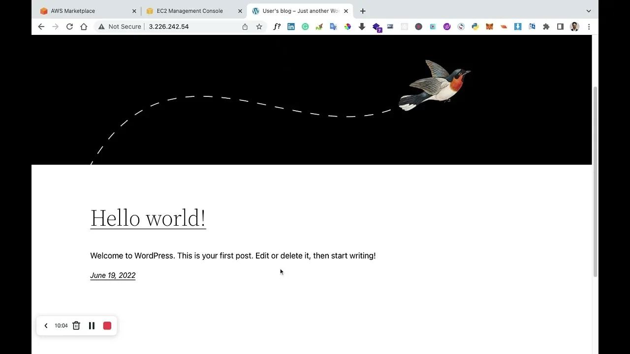 how to create free website on wordpress