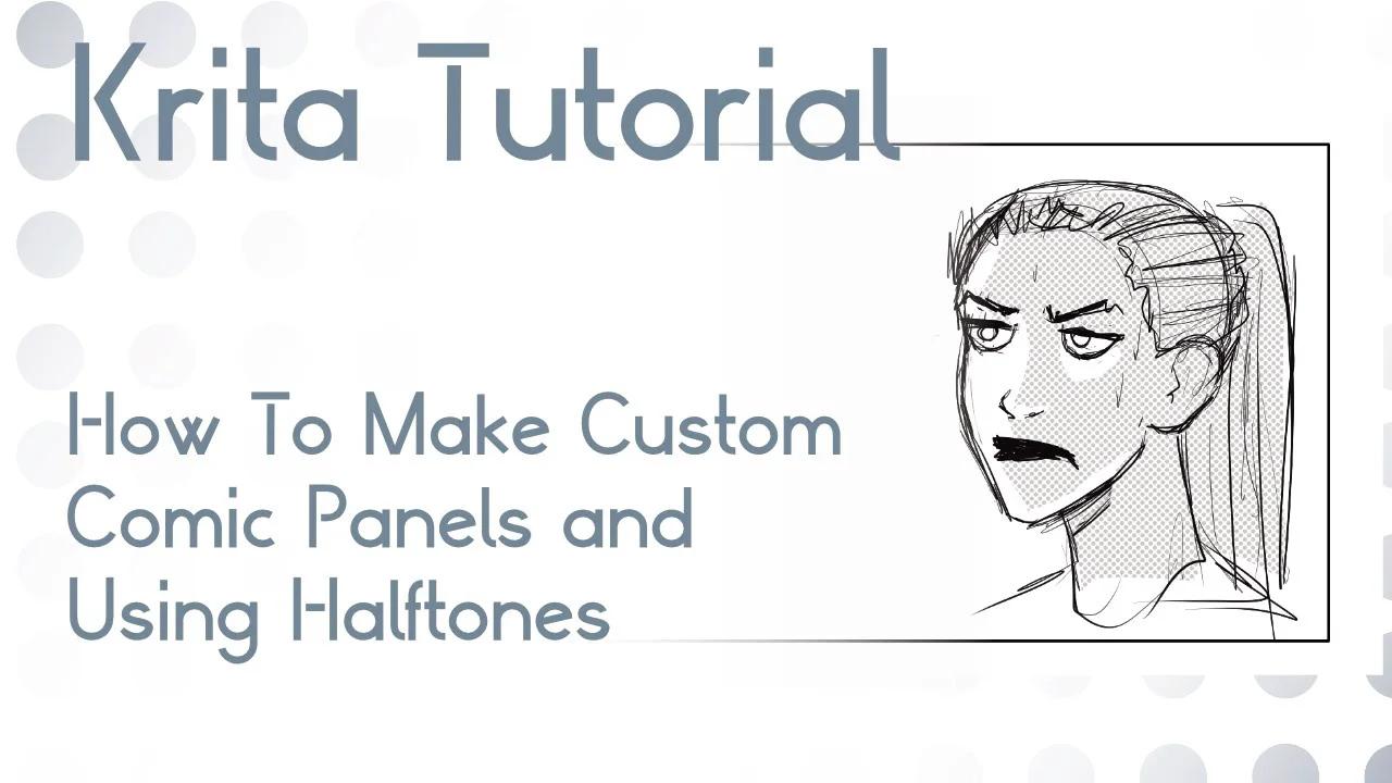 Krita Tutorial Making Custom Panels and Using Halftones