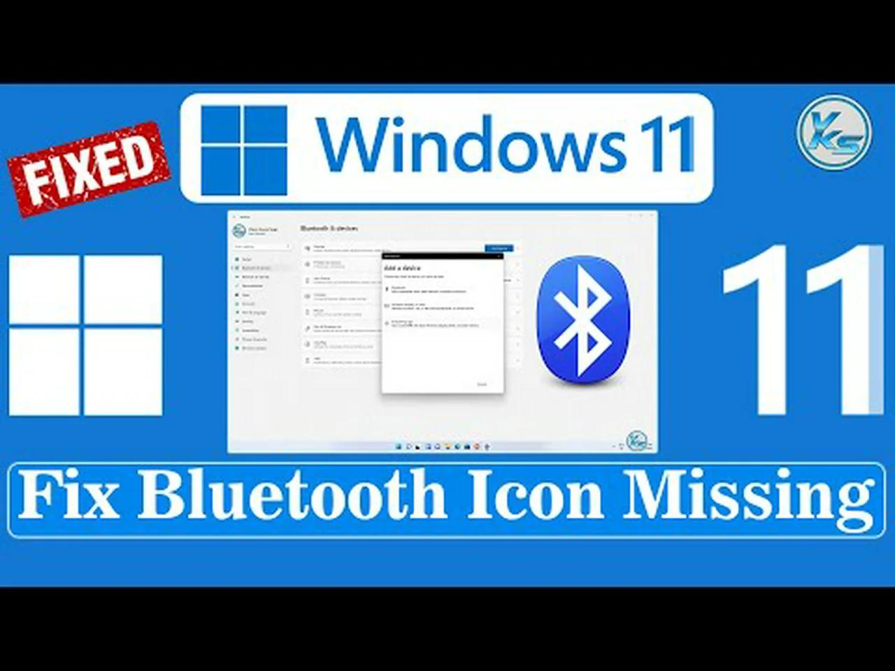 bluetooth icon missing windows 11 pro
