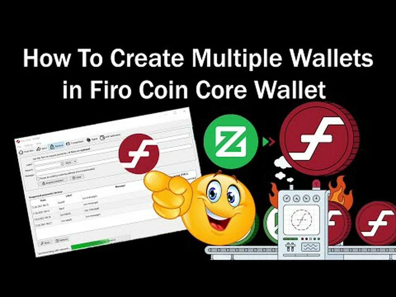 How To Create Multiple Wallets in Firo Coin Core Wallet | Crypto ...